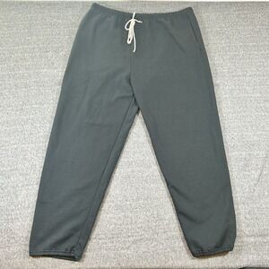 Vintage Jerzees Sweat Pants‎ Mens 2x Big and Tall 41x30 Black Baggy Y2K Grunge